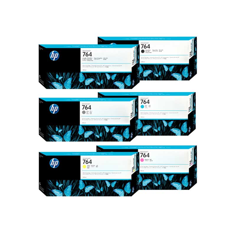 惠普HP T3500繪圖儀墨盒764號300ML 