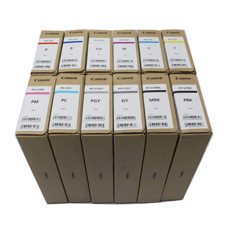 佳能（Canon） Pro520/540S/540/560S/560原裝墨盒PFI-57（700ML） 