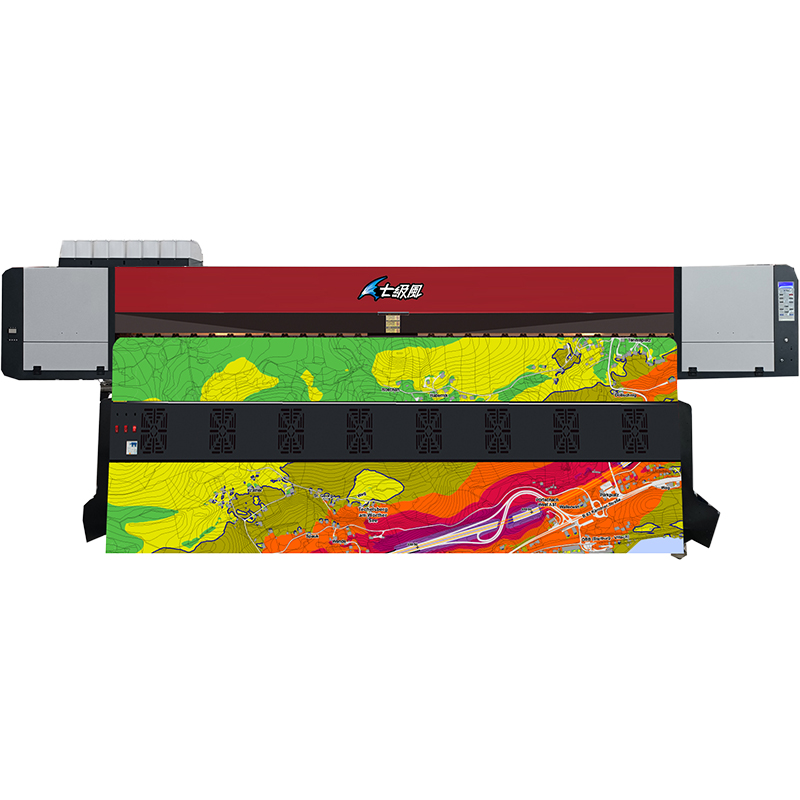 七級(jí)風(fēng)噴繪機(jī)國(guó)產(chǎn)化X-3208E Plus彩色增強(qiáng)版高清地圖寫真廣告海報(bào)3.2米四噴頭八色